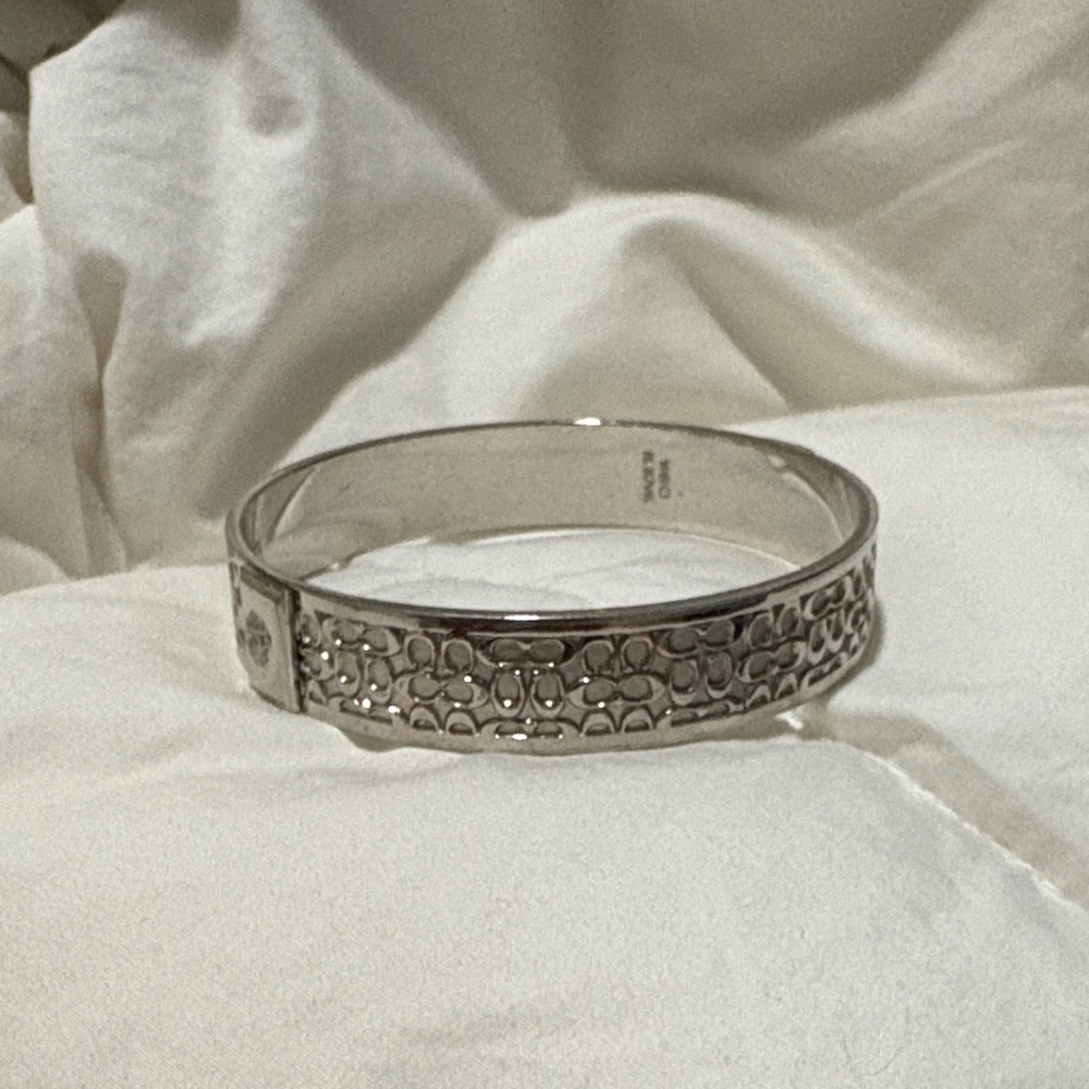 Coach Silver Patterned Women's Bracelet